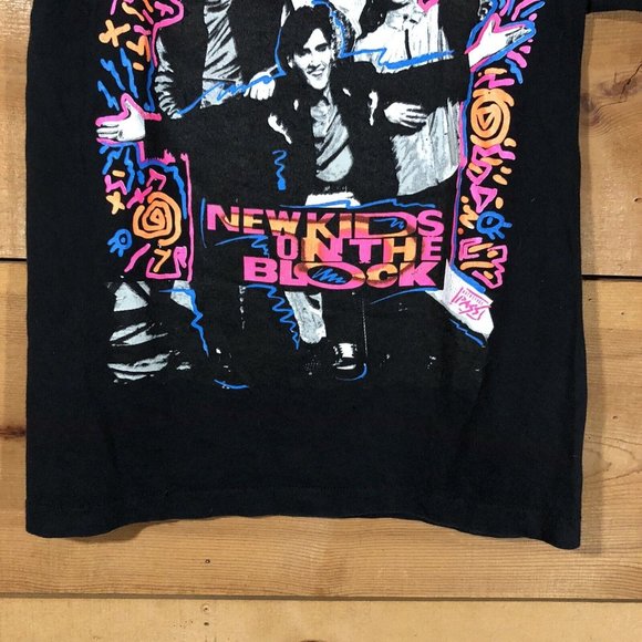 Vintage Backstage Pass New Kids On The Block T-Shirt Mens Size Small Double Side - Picture 4 of 13